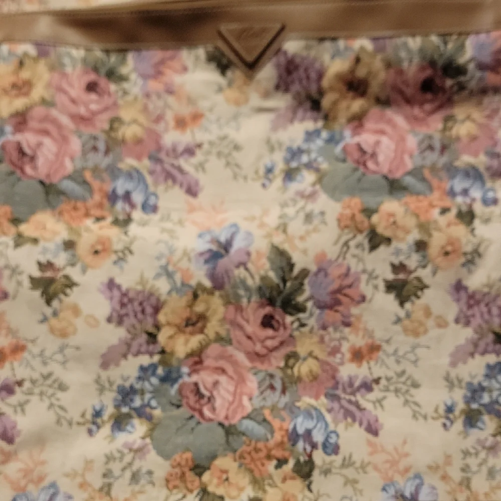 Vintage Verdi Hanging / Folding Luggage Bag Floral Pattern NWT